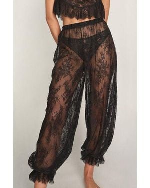 Hunkemöller Jogger Allover Lace Legacy - Brown