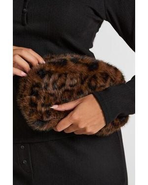 Hunkemöller Leopard Make-Up Bag And Scrunchie Set - Black