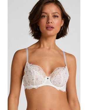 Hunkemöller Niet-Voorgevormde Beugel Bh Marine - Wit