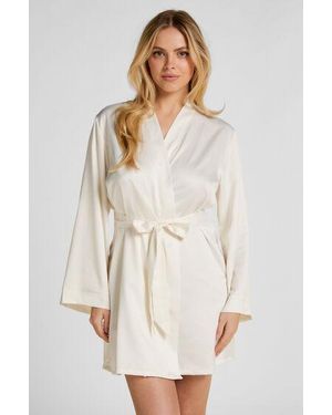Hunkemöller Kimono Bruid Satijn - Wit