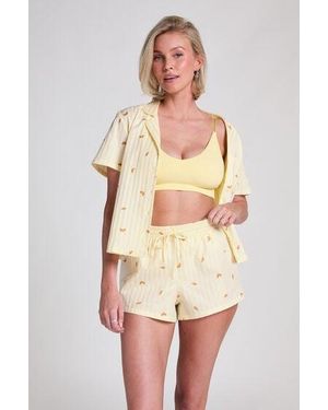 Hunkemöller Cotton Shorts - Natural