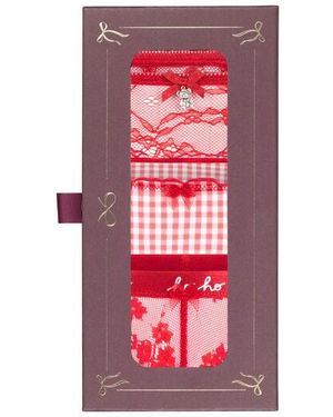 Hunkemöller Christmas Thong Giftset - Red