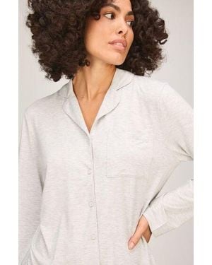Hunkemöller Essential Jersey Long-Sleeved Jacket - Natural