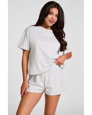Hunkemöller Pyjamaset Katoen - Wit