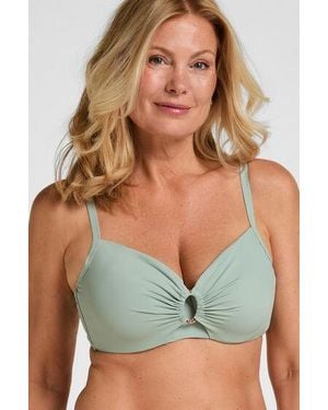 Hunkemöller Luxe Non-Padded Underwired Bikini Top - Green