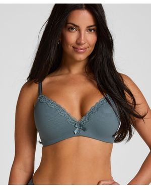 Hunkemöller Sujetador preformado sin aros Lola - Azul
