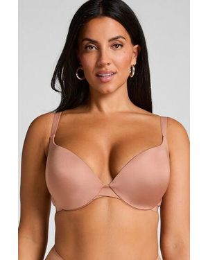 Hunkemöller Smooth Padded Underwired Push-Up Bra - Brown