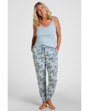 Hunkemöller Jersey Pyjama Trousers - Blue