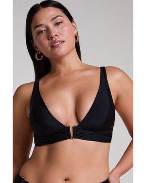 Hunkemöller Luna Triangle Bikini Top - Black