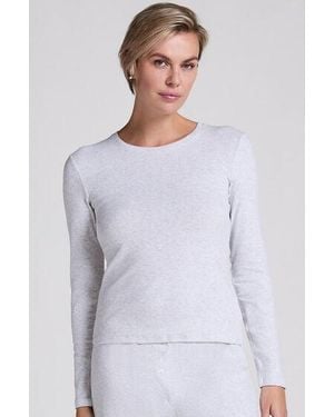 Hunkemöller Pyjama Top Pointelle - White