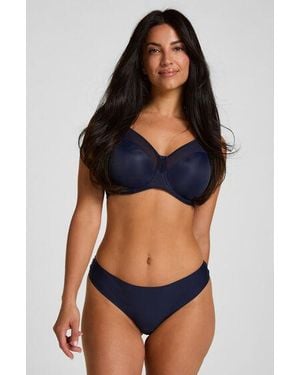 Hunkemöller Invisible Brazilian Lace Back - Blauw