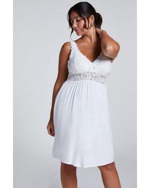 Hunkemöller Slipdress Nora Lace - Wit