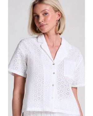 Hunkemöller Jacket Broiderie Anglaise - White