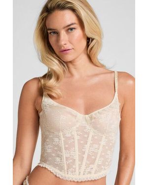 Hunkemöller Darcy Non-Padded Underwired Longline Bra - Grey