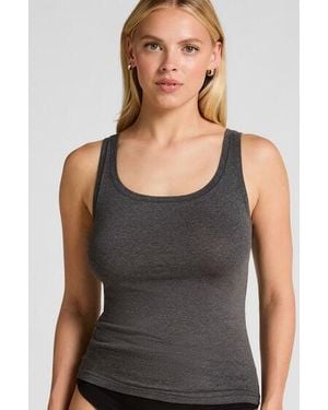Hunkemöller Singlet Tanktop Soft Cotton - Grey