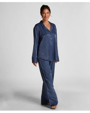 Hunkemöller Broek Satijn - Blauw