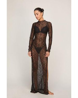Hunkemöller Slipdress Allover Lace - Black