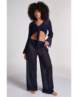 Hunkemöller Beach Knit Pant - Blue