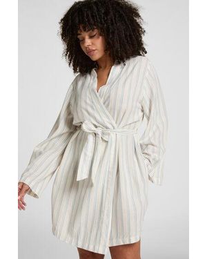 Hunkemöller Linnen Badjas - Wit