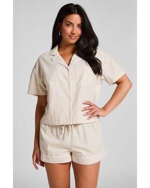 Hunkemöller Cotton Shorts - Natural