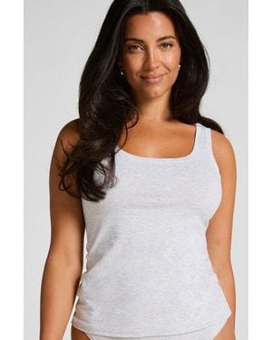 Hunkemöller Singlet Tanktop Soft Cotton - Grey