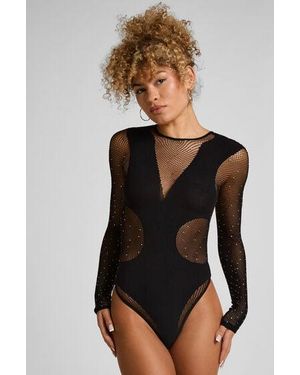 Hunkemöller Shine Body - Black