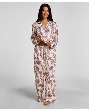 Hunkemöller Pantalón de Pijama Woven Print - Neutro