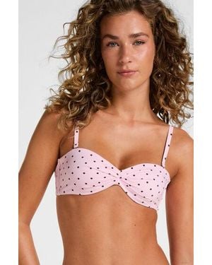 Hunkemöller Bandeau Bikini Top Alicante - Pink