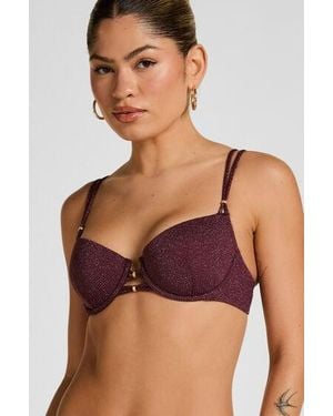 Hunkemöller Panama Padded Underwired Bikini Top - Purple