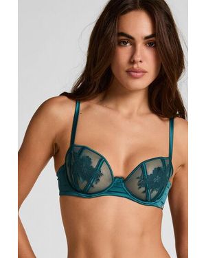 Hunkemöller Ember Non-Padded Underwired Bra - Blue