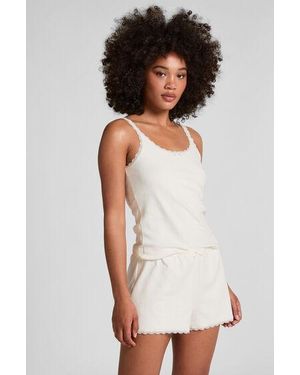 Hunkemöller Pointelle Shorts - White
