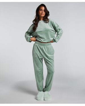 Hunkemöller Pantalones de deporte Velours - Verde