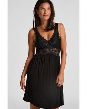 Hunkemöller Nora Lace Slip Dress - Black