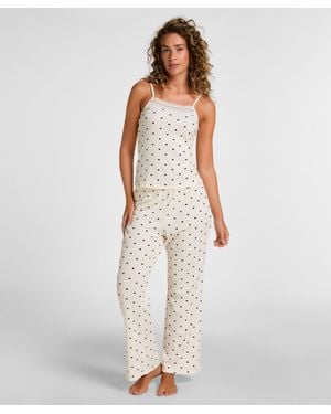 Hunkemöller Conjunto Pijama Dots - Blanco