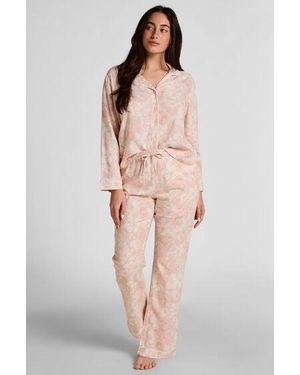 Hunkemöller Flower Linen Pant - Pink