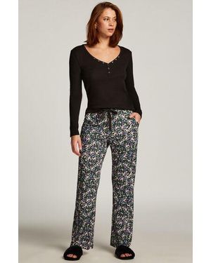 Hunkemöller Petite Pyjama Bottoms - Black