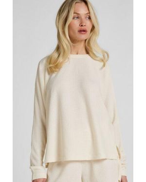 Hunkemöller Top Waffle Everly - Natural