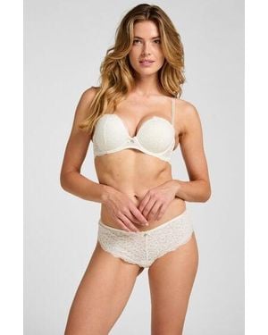 Hunkemöller Marine Brazilian - White