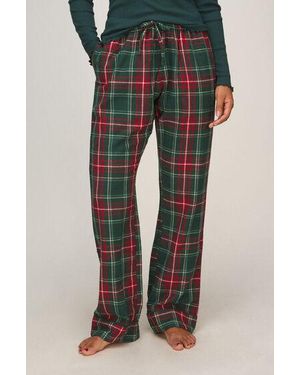 Hunkemöller Petite Pyjamabroek Flanel - Groen