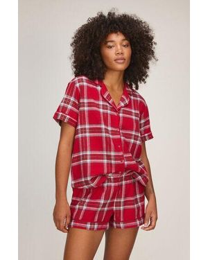 Hunkemöller Pyjamaset Twill - Rood