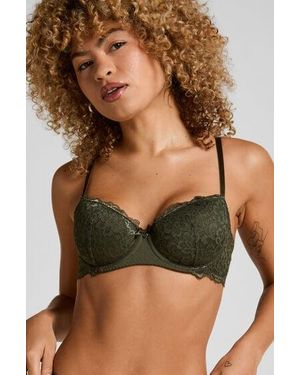 Hunkemöller Marine Padded Underwired Bra - Green