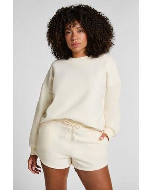 Hunkemöller Short Sporty Fleece - Natural