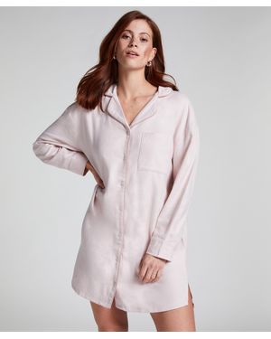 Hunkemöller Nachthemd Flanel - Paars