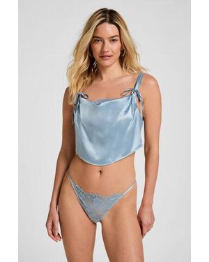 Hunkemöller String Viktoria - Blauw