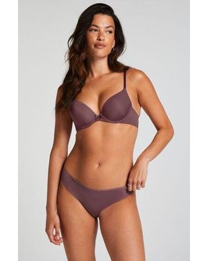 Hunkemöller Invisible Lace Back Brazilian - Brown