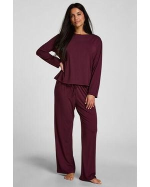 Hunkemöller Essential Jersey Trousers - Red