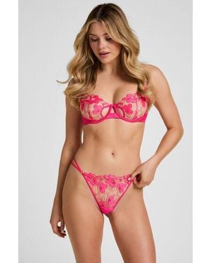 Hunkemöller Highleg Thong Beatrice - Red