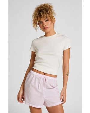 Hunkemöller Heart Pyjama Short - White
