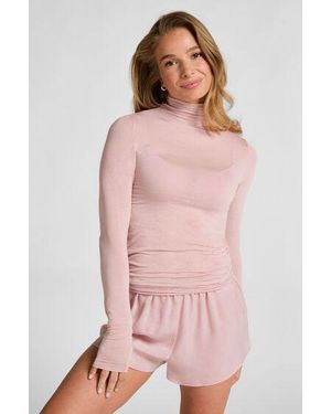 Hunkemöller Super Soft Turtleneck Shirt With Cashmere - Pink