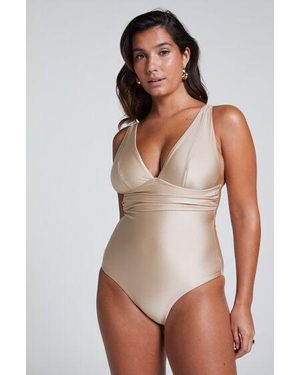 Hunkemöller Luxe Shaping Swimsuit - Brown
